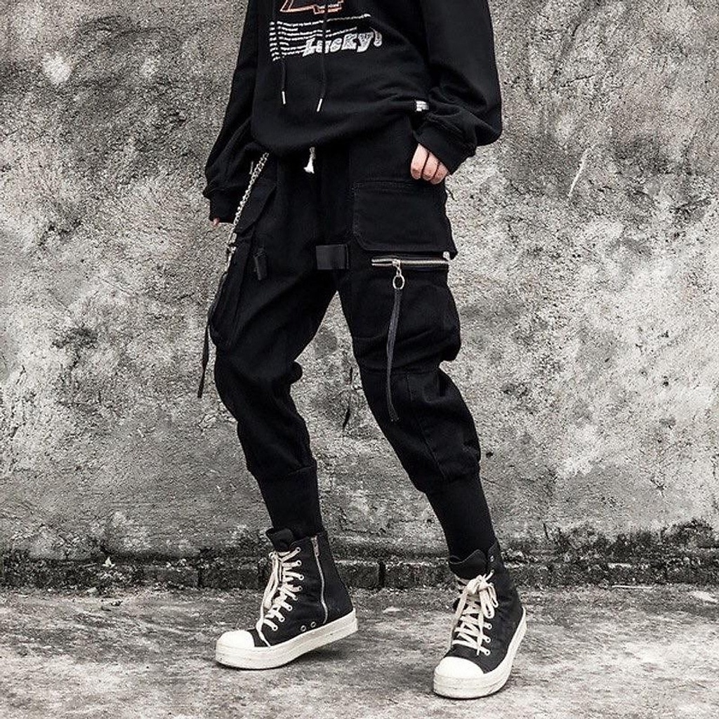 Quần Jogger kaki túi hộp ⚡️ VẢI ĐẸP + ẢNH THẬT ⚡️ Quan dài ống bó thời trang nam nữ có khóa gài - đi chơi du lịch M22