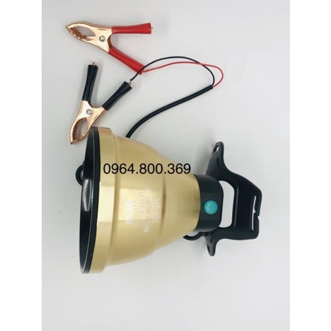 Đèn Pin Siêu Sáng 1202 Kẹp Bình Ác Quy 9V- 24V 300W  Rẻ Vô Địch
