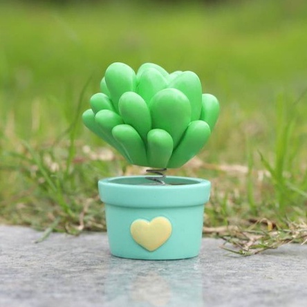 Chậu Xương Rồng Lắc Lư Đầu Dễ Thương Trang Trí Taplo Ô Tô