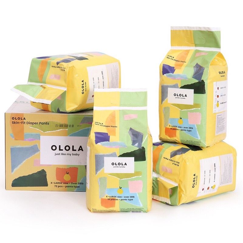 [KÈM QUÀ TẶNG] Tã/Bỉm Quần OLOLA Skin Fit Size Big (XXL18) Hàn Quốc Cho Bé từ 13kg, Mỏng Nhẹ, Mềm Thoáng, Thấm Hút Nhanh