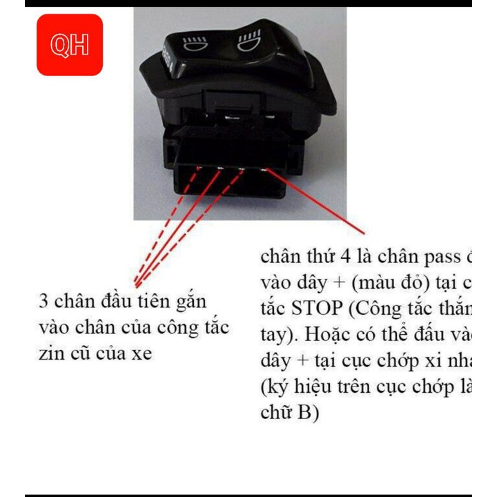 Công Tắc Passing SH - Chính Hãng Honda - Công tắc pha cốt xe SH