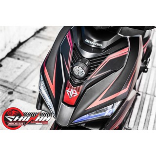 Tem Trùm Air Blade Light Đen Đỏ