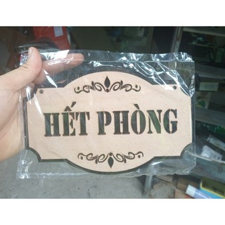 Bảng Còn Phòng - Hết Phòng - Bảng Gỗ Woody