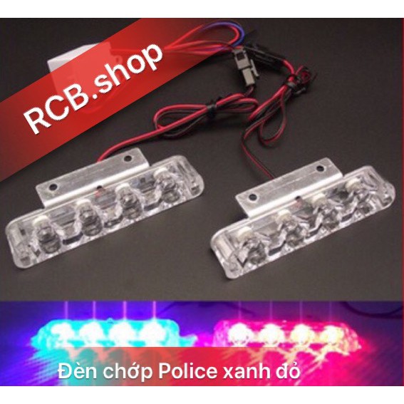 Đèn Police chớp cảnh sát  Mắt xe máy nháy xanh hoặc đỏ