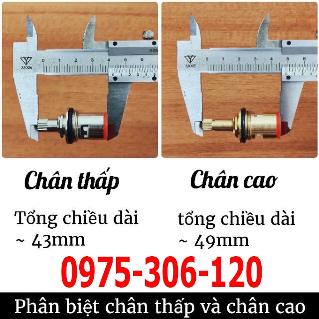 Ruột lõi vòi nước lạnh chất lượng cao, lõi van vòi chén, lõi vòi lavavo, khóa vòi nước