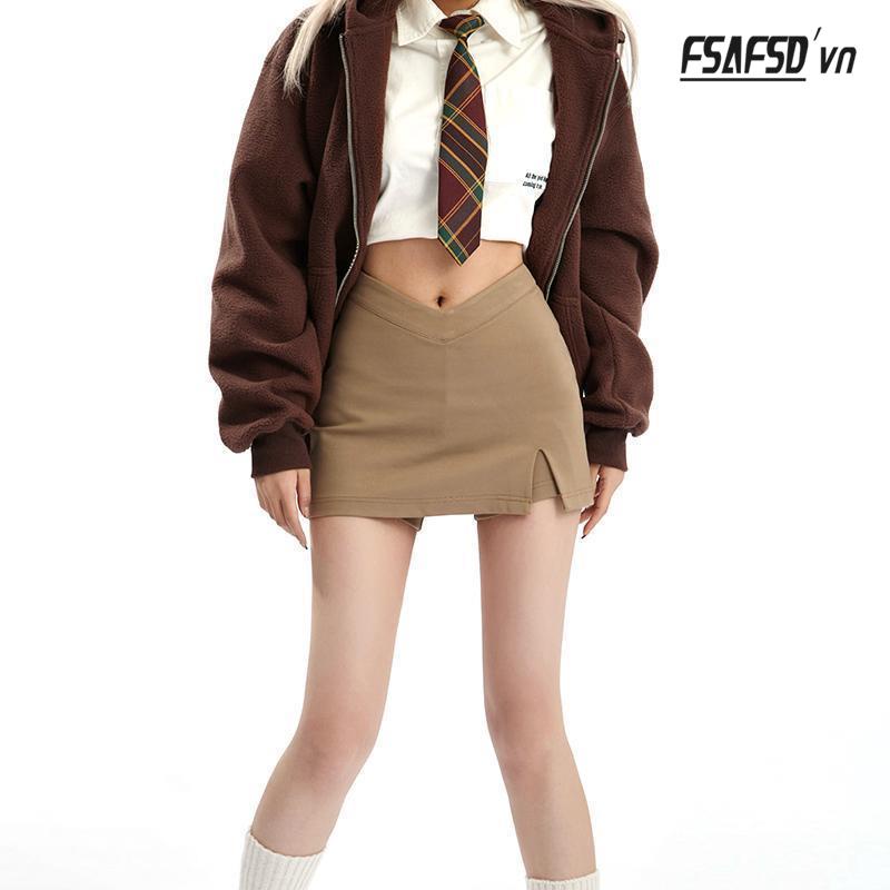 Đầm Ôm Cổ Chữ V Xẻ Tà Hở Eo Thời Trang Mỹ Cổ Điển Cho Nữ