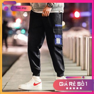 Quần jogger kaki túi hộp nam