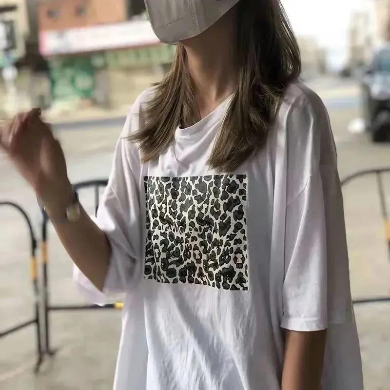 NRVP Áo Thun 100% Cotton Dáng Rộng Thời Trang Hàn Quốc Cho Nữ