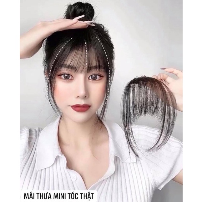 TÓC MÁI THƯA  TÓC THẬT  DỆT TỪ  TÓC THẬT  ❇️freeship ❇️