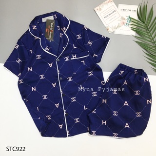 Myna Pyjamas - Bộ lụa satin Cộc Đùi hình