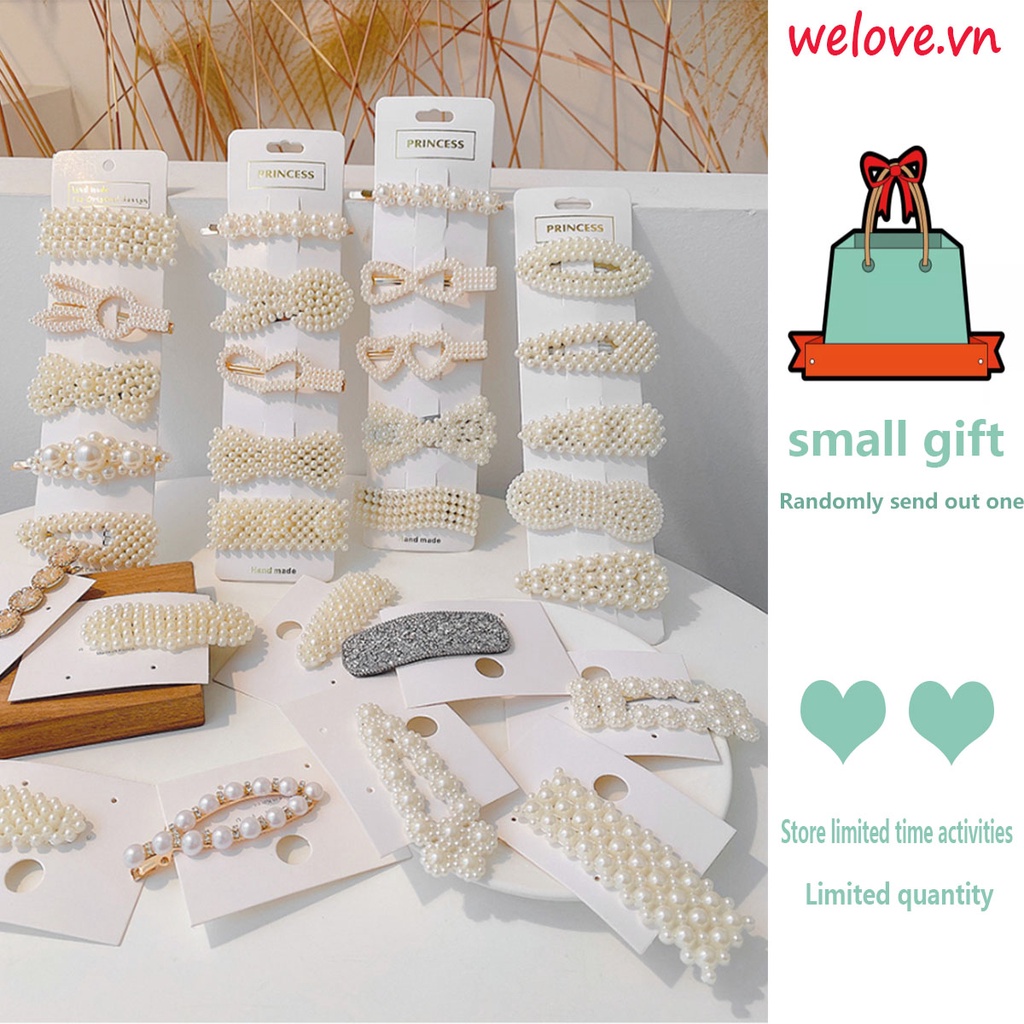 Kẹp Tóc Đính Ngọc Trai Thời Trang Hàn Quốc