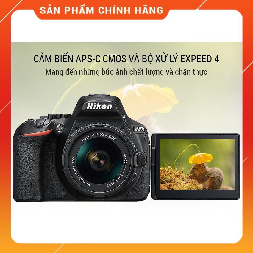 Máy ảnh Nikon D5600 KIT AF-P 18-55 VR - Hàng Chính Hãng