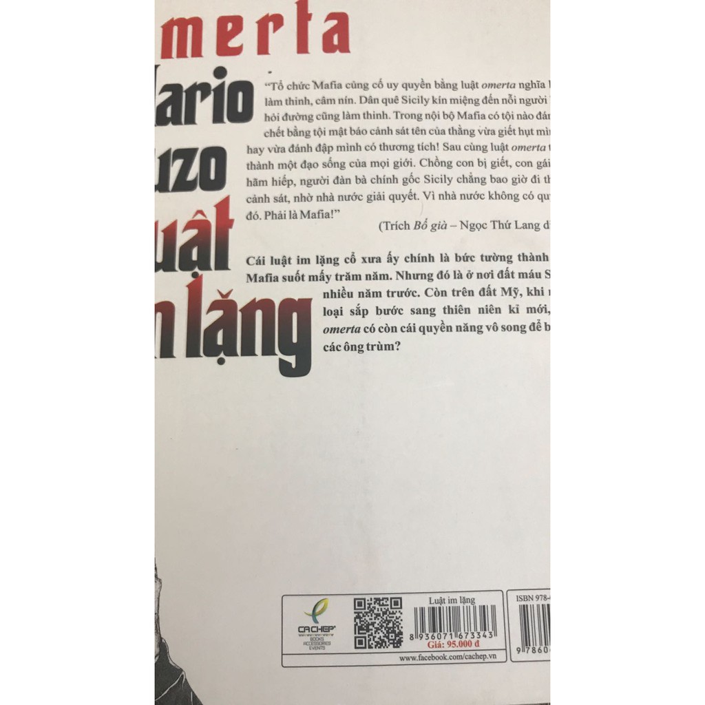 Sách - Luật Im Lặng (Mario Puzo)