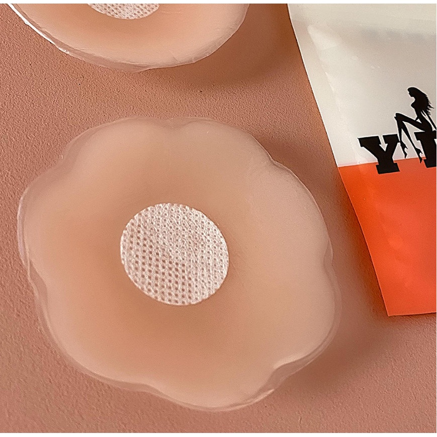 Miếng Dán Ngực Ti Silicon, Dán Nhũ Hoa Silicon Tàng Hình Siêu Dính, Siêu Bền