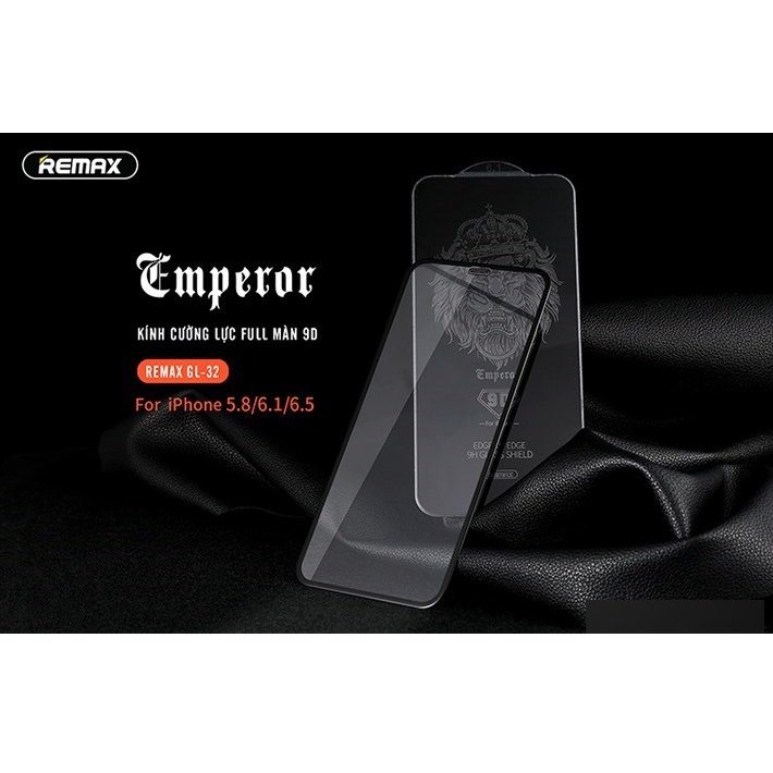 Kính cường lực full màn 9D Remax GL-32 cho iPhone X/Xs/11 Pro Xr/11 XsMax/11 Pro Max (Đen) - Nhất Tín Computer