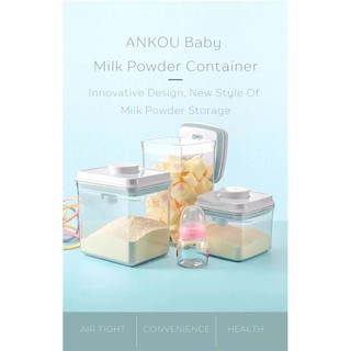 Hộp Lưu Trữ Thực Phẩm Hộp Đựng Sữa Bột Kín Ankou-Hình Chữ Nhật (2300Ml)