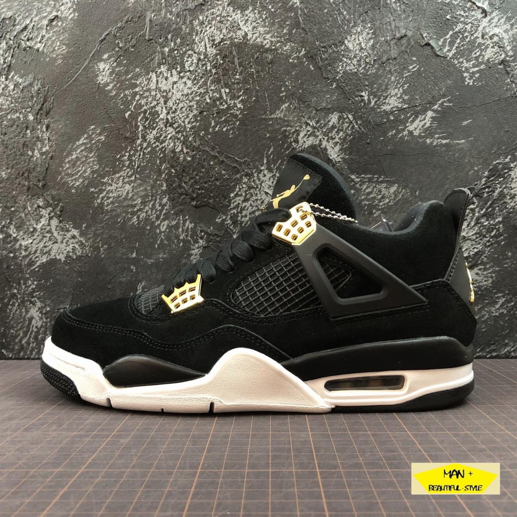 Giày thể thao AIR JORDAN 4 Retro Pure money đen