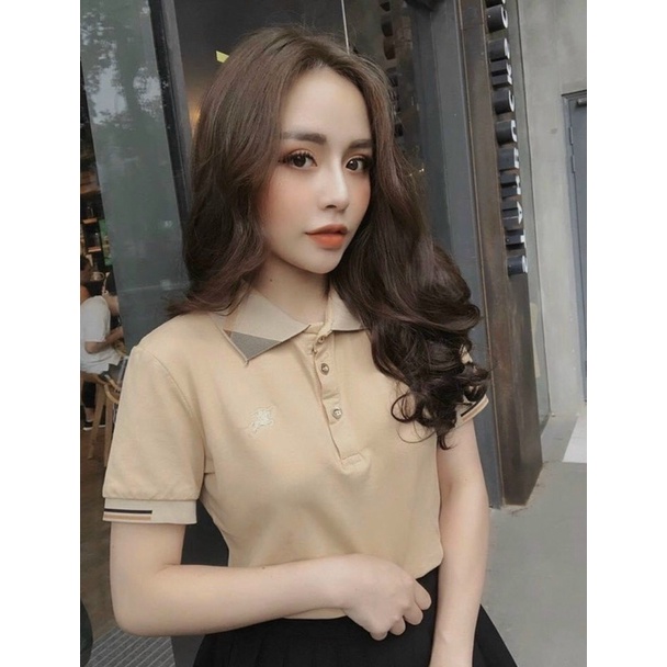 Áo polo nữ thời trang VANA áo phông  có cổ đẹp thiết kế trơn cơ bản - sp 1