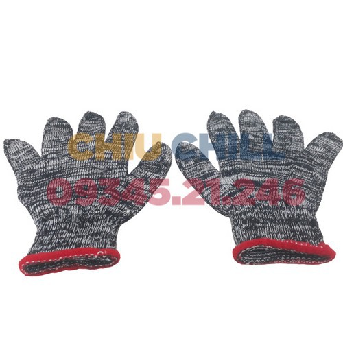 Găng tay lao động  - Len kim 10 màu 40g - Bảo hộ an toàn.