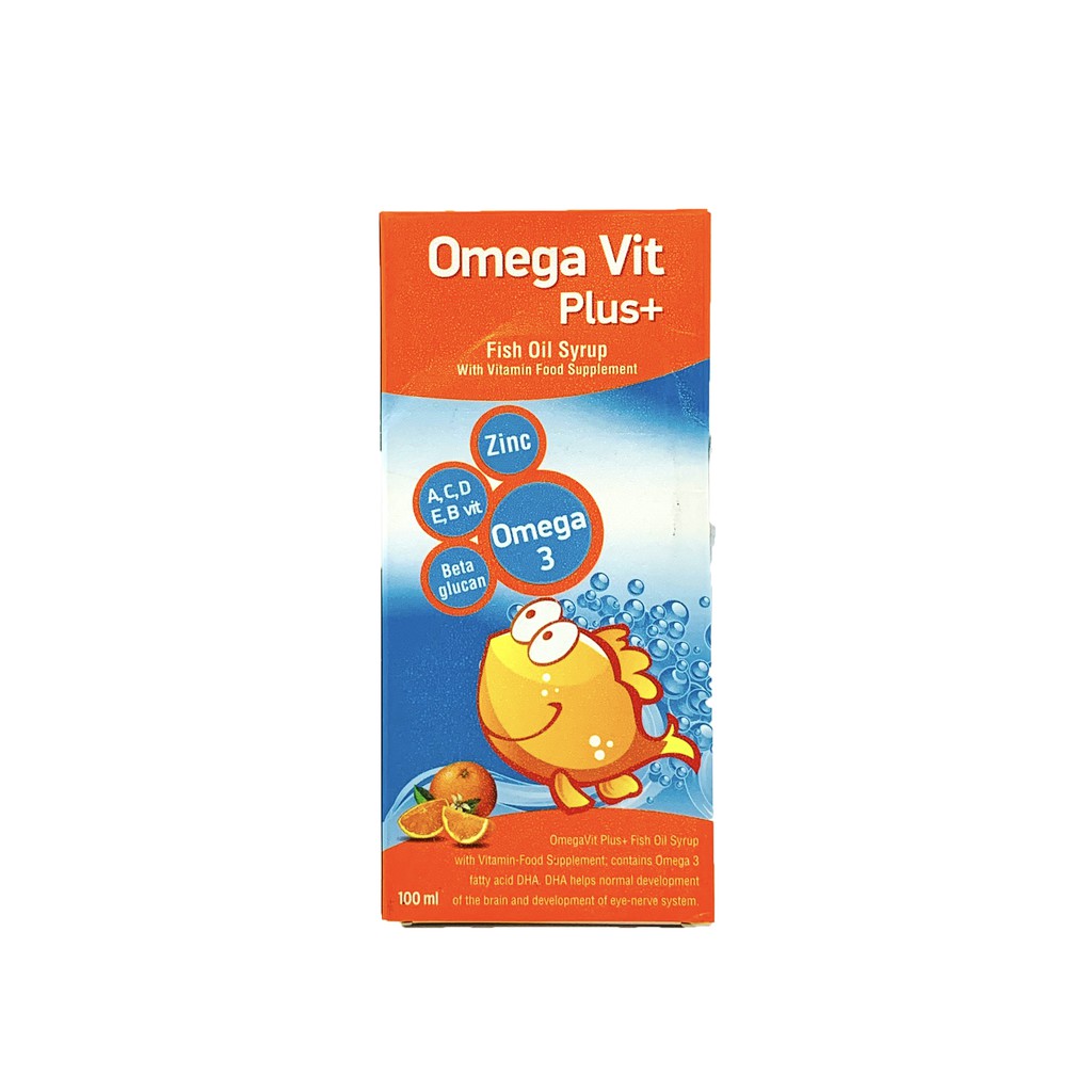 Omega Vit Plus+ - Chai 100ml - Bổ sung Omega 3 , Vitamin và Khoáng Chất | Thế Giới Skin Care