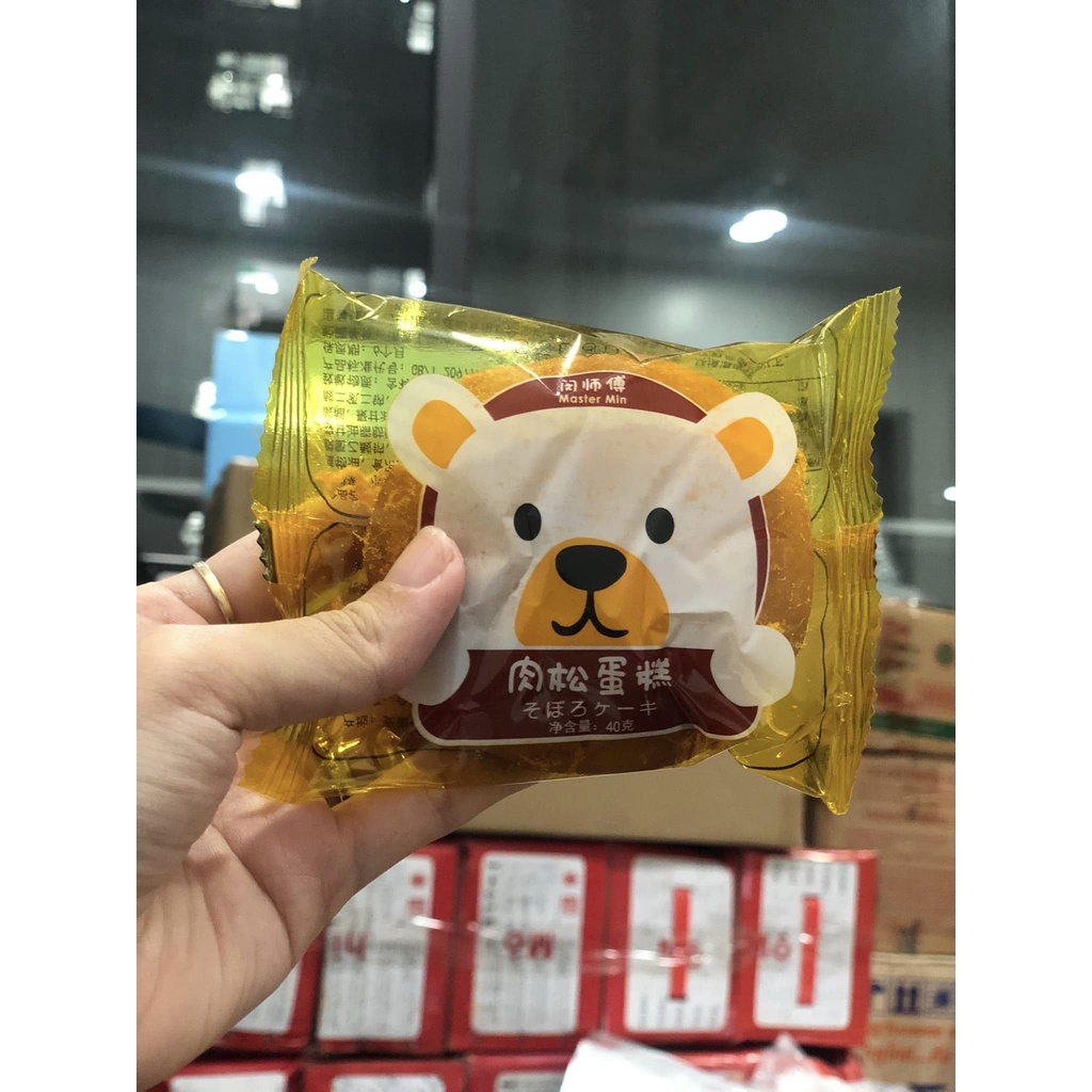 Bánh gấu ruốc chà bông hàng chuẩn nội địa thùng 30 chiếc