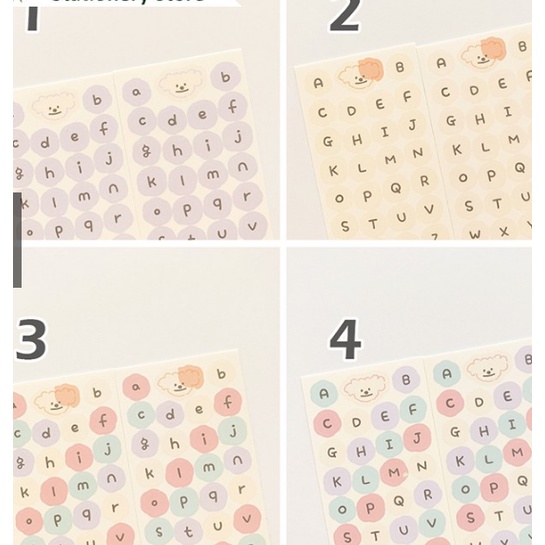 Sticker cute trang trí sổ dễ thương HAKI, hình dán sticker chữ cute đáng yêu hàn quốc giá rẻ ST42.