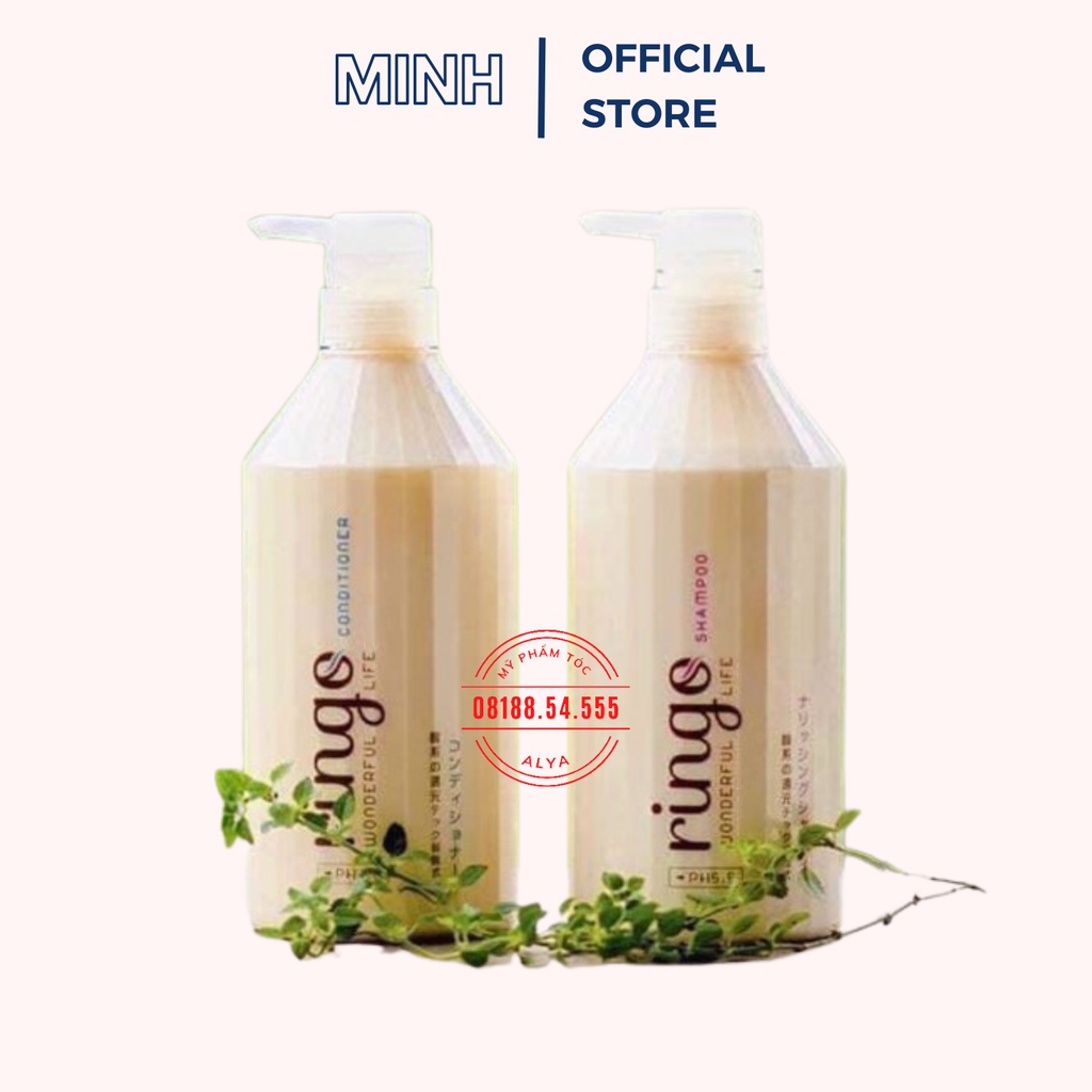 Cặp Dầu Gội Xả Ringo Keratin 750ml. Giảm Rụng Tóc, Phục Hồi Tóc Khô Xơ. HÀNG CHÍNH HÃNG