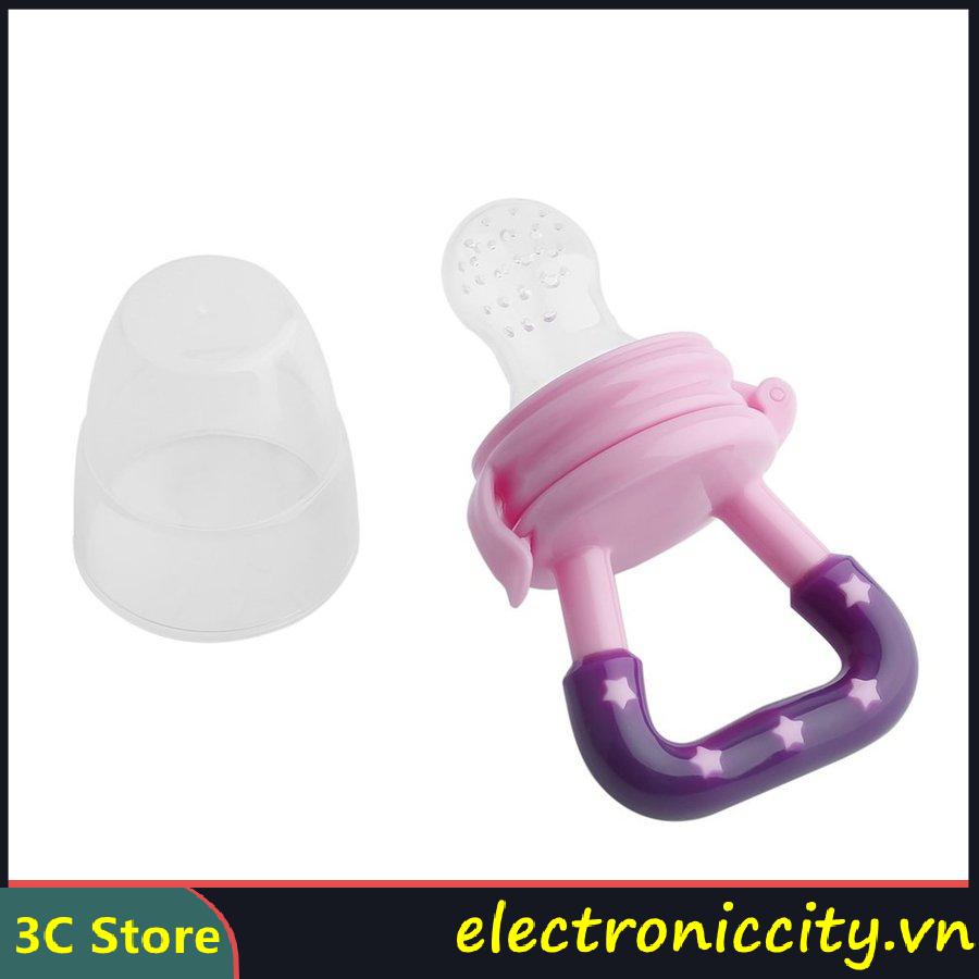 Bộ 3 núm ti giả ăn dặm trái cây rau củ quả tiện dụng cho bé sơ sinh