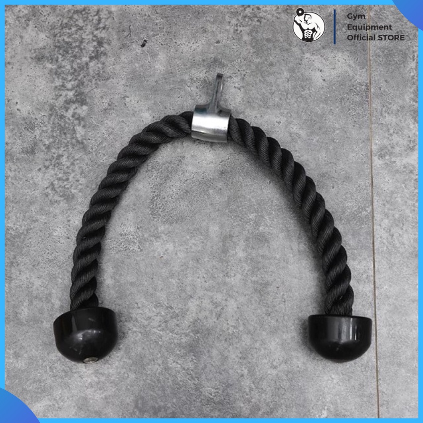 Phụ kiện cho máy tạ khối kéo cáp tập gym, tay nắm đơn tay nắm đôi, thanh thẳng, thanh cong phủ cao su chống trượt G.E.O
