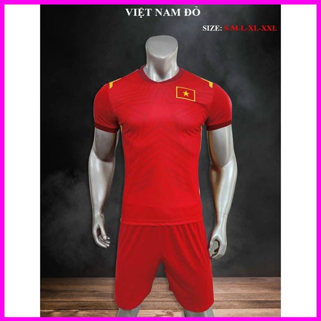 Áo Đấu Đội Tuyển Việt Nam màu Đỏ TAY NGẮN- TAY DÀI 2021-2022