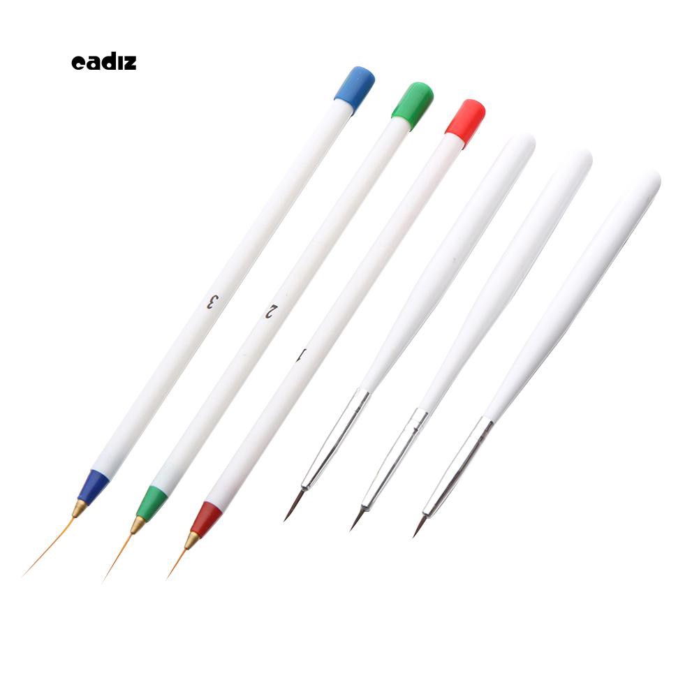 [Hàng mới về] Bộ 6 cây cọ vẽ trang trí nghệ thuật móng tay chuyên dụng