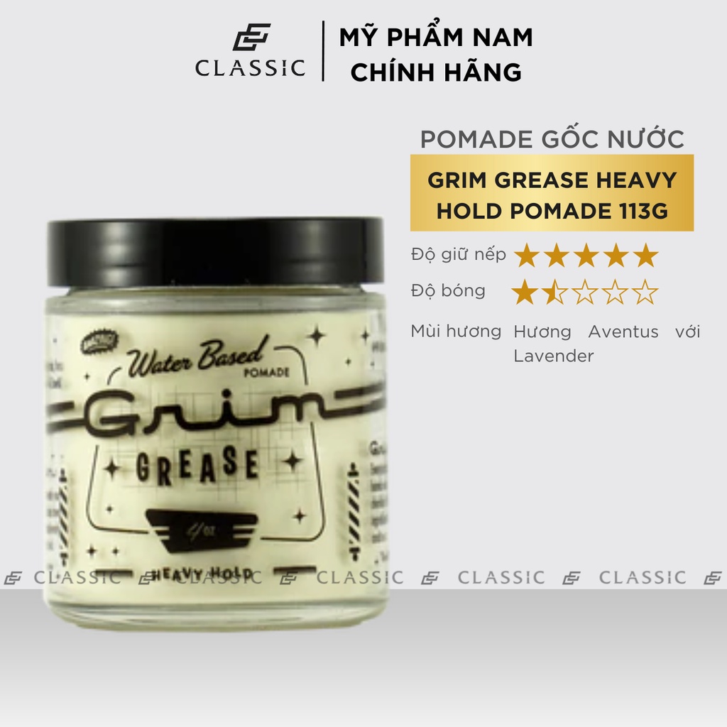 Sáp vuốt tóc Grim Grease Heavy Hold
