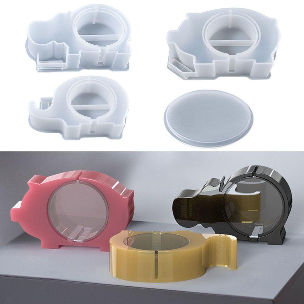 LAKAMIER Khuôn Silicone Làm Hộp Đựng Tiền Tiết Kiệm Hình Động Vật Đáng Yêu