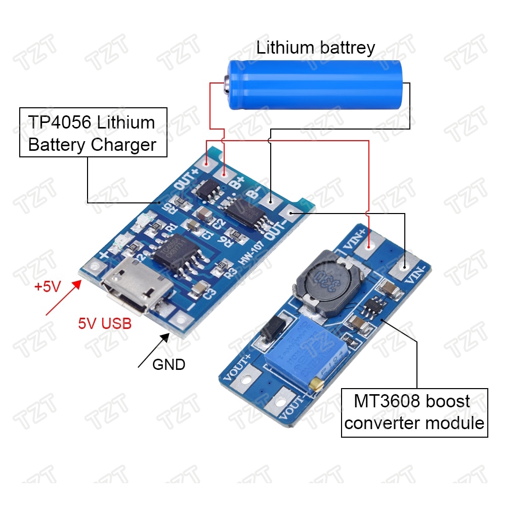 Mô Đun Sạc Pin Lithium Cổng Type-c/Micro/Mini USB 5V 1A 18650 TP4056 Với Chức Năng Bảo Vệ Kép 1A Li-ion