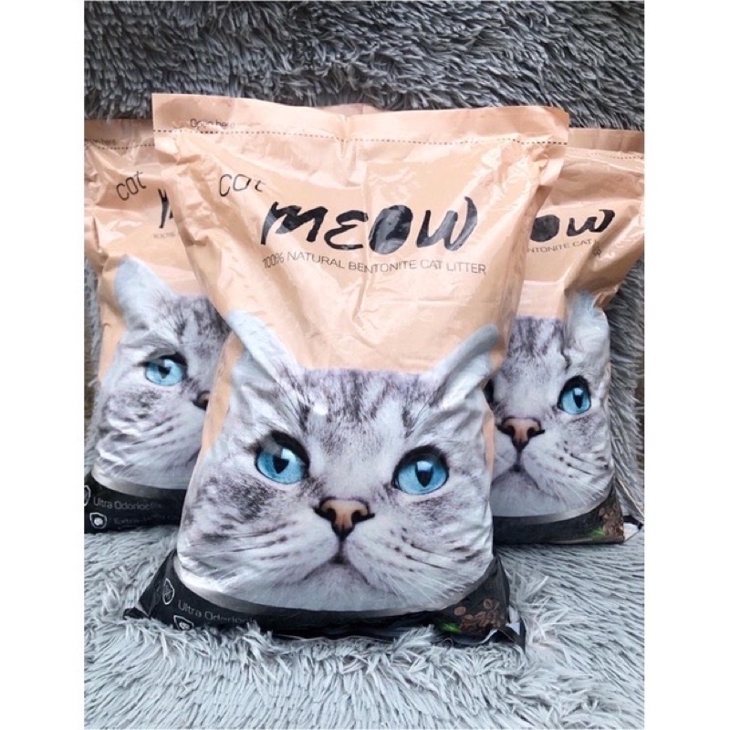 Cát vệ sinh cho mèo Meowcat 8L hạt to - khử mùi cao cho phòng kín