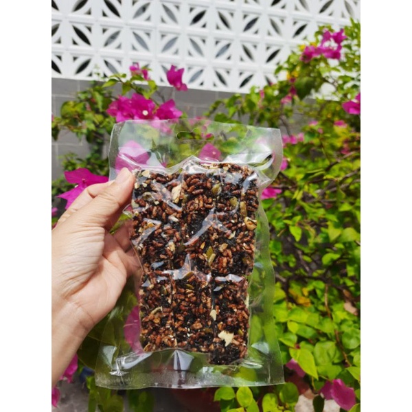 đồ ăn giảm cân-Thanh granola gạo lức ngũ cốc-chà bông 100gr