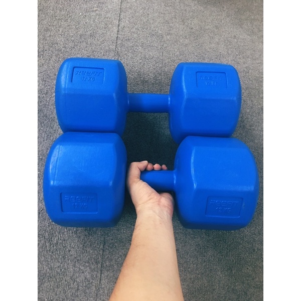 Tạ tay nhựa Bát giác từ 1kg - 12kg Huykhanhsport Độc quyền, vỏ dày đã nhồi đủ kg từ 1kg-12kg