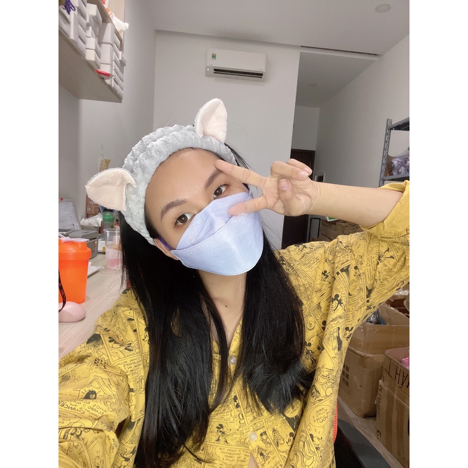 Băng Đô Rửa Mặt Họa Tiết Hoạt Hình Phong Cách Hàn Quốc Thời Trang Dành Cho Nữ