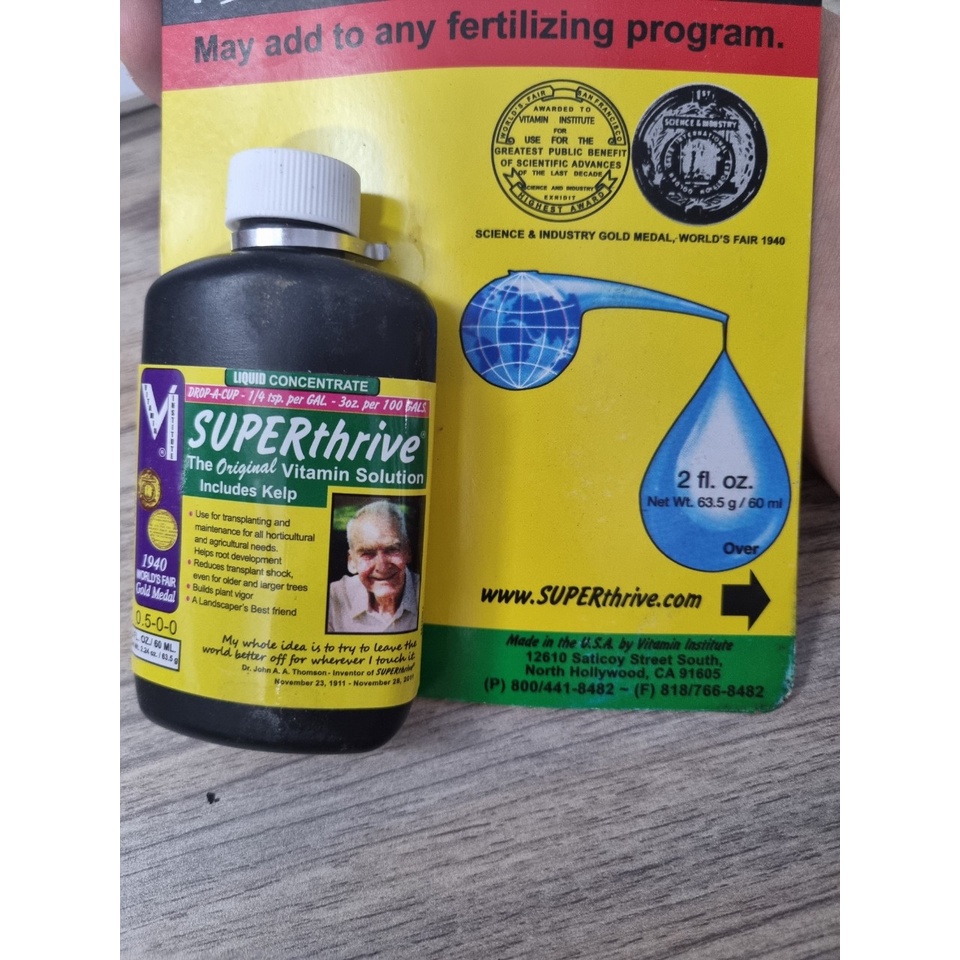 Superthrive kích thích sinh trưởng cho hoa Lan và các loại cây khác (chai 60ml)