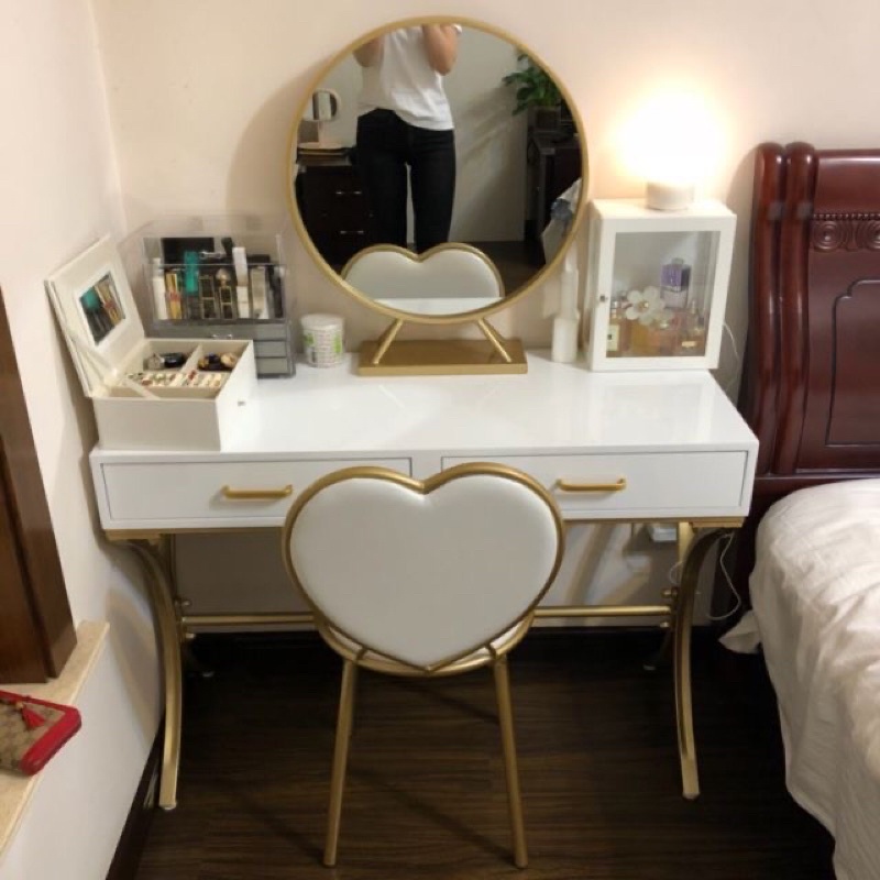 Gương trang điểm dáng tròn hiện đại ,dày 5li