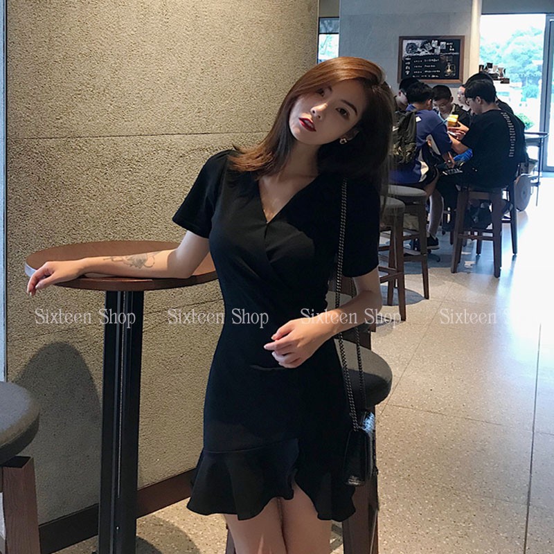 Váy Nữ, Đầm Nữ Body Dáng Ôm Chiết Eo Xẻ Tà, Đầm Thiết Kế Phong Cách Thời Thượng SIXTEEN. | BigBuy360 - bigbuy360.vn