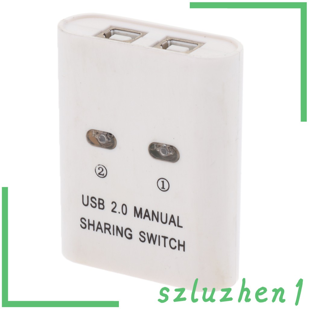 (Hi-Tech) Usb 2.0 Sharing Switch Kvm 2 Port Hub Cho Máy In, Máy Scan