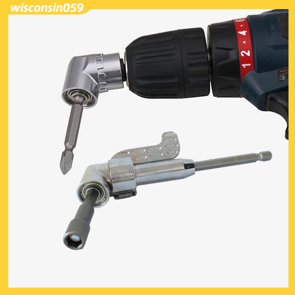 Tua vít góc Bit 105 ° Xoay Phụ kiện Máy khoan điện Mở rộng Phụ kiện 1 / 4in Hex