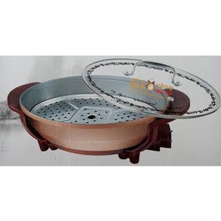 Nồi lẩu điện hình bầu dục , chảo lẩu hình Cá Sachu Chính Hãng Hàn Quốc