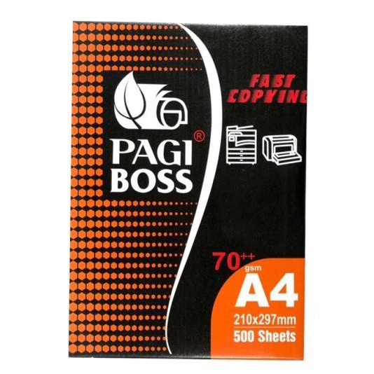 Giấy In Giấy Photo Pagi Boss A4 Vỏ CamDL 70++ g/m2,Độ trắng 95, 500 tờ/ram-Thích Hợp Với Tất Cả Các Loại Máy In