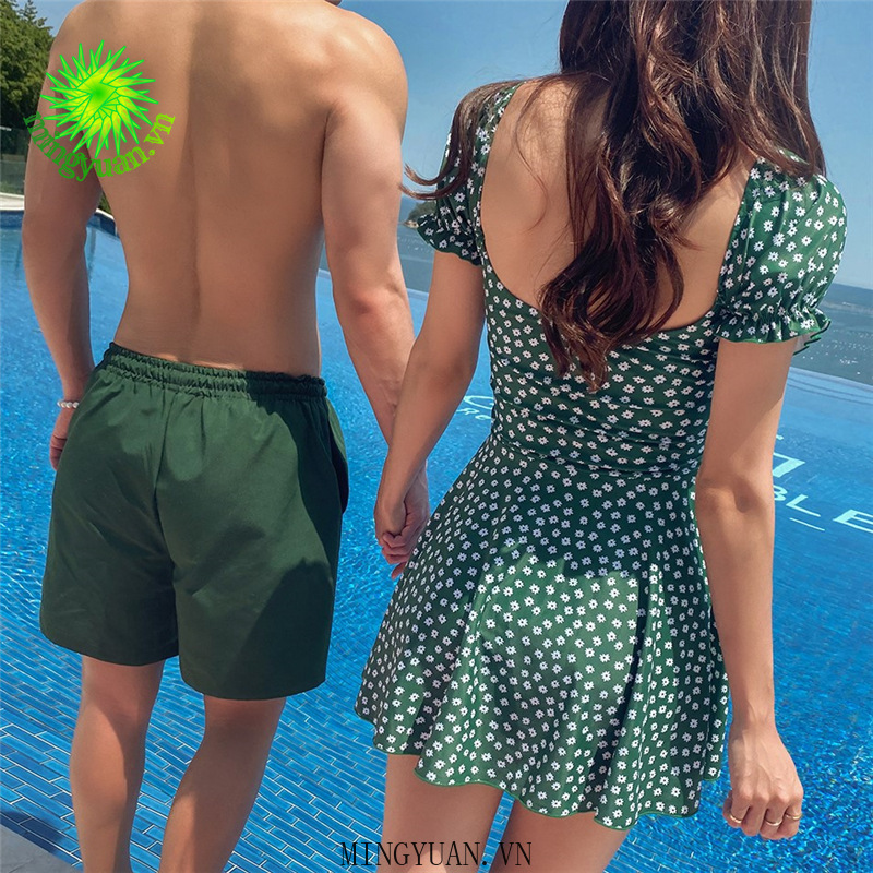 [mingyuan] 2020 new one-piece flower sleeve puff pleated half sleeve Traditional Korean dress said | BigBuy360 - bigbuy360.vn