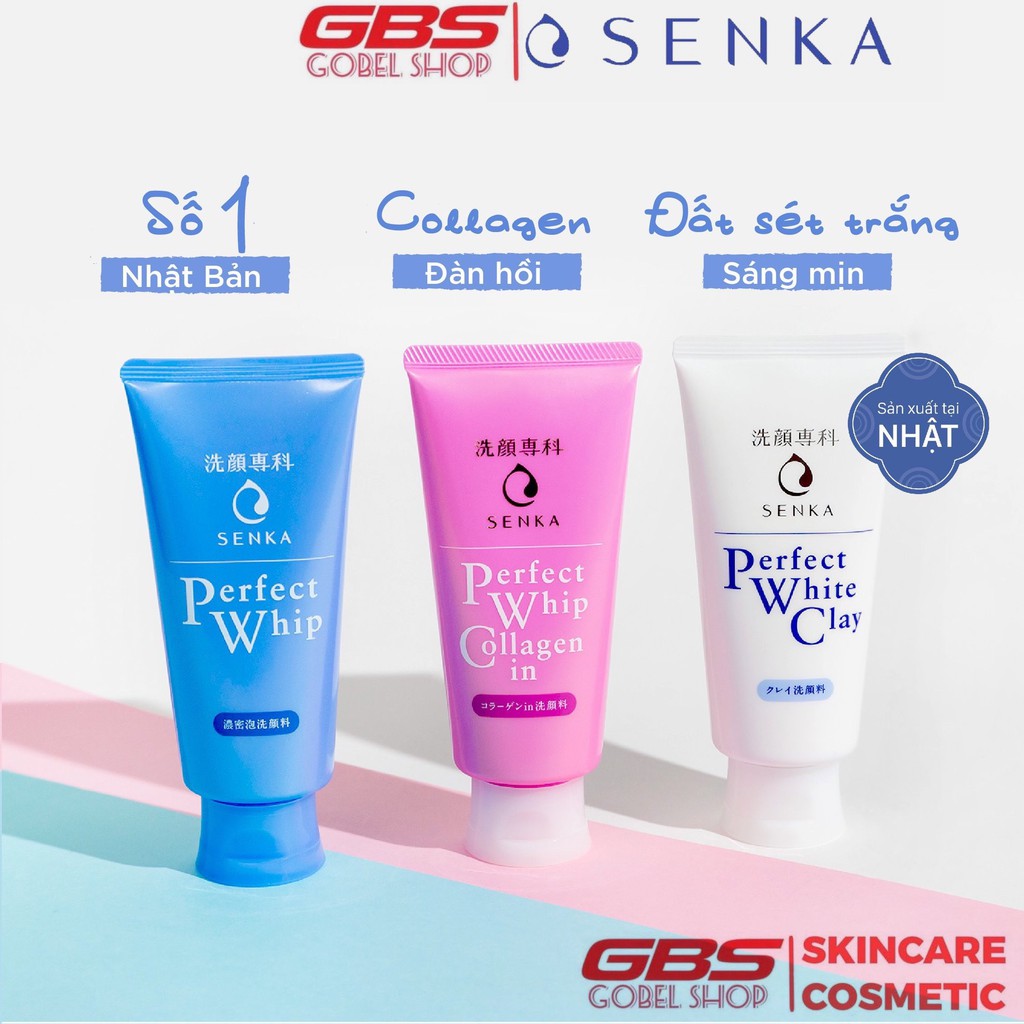 Sữa rửa mặt Shiseido Senka Perfect Whip Nhật Bản