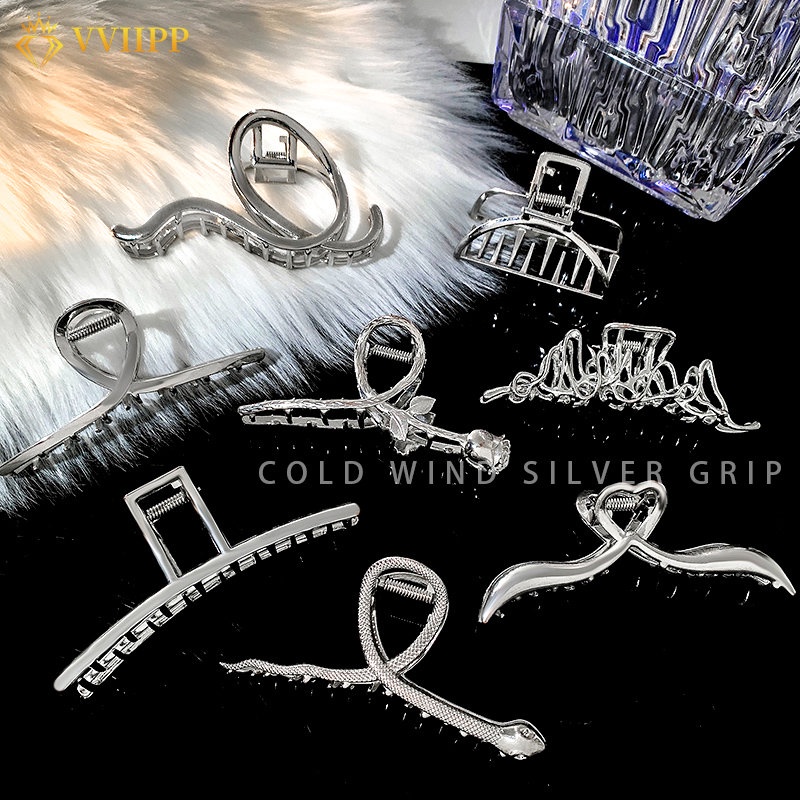 Kẹp Tóc Kim Loại Hình Nơ Đính Ngọc Trai Đơn Giản Cho Nữ