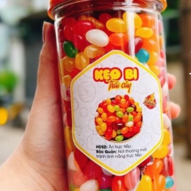 Kẹo bi trái cây hũ 500gr