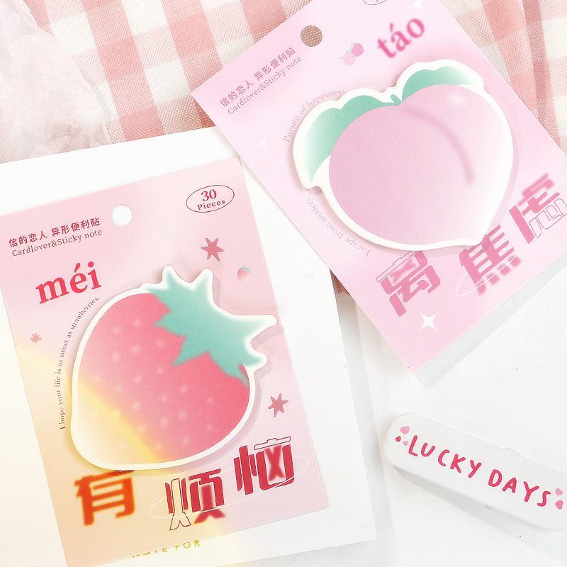Bộ 30 tờ giấy ghi chú INFEEL.ME hình trái cây xinh xắn tiện dụng